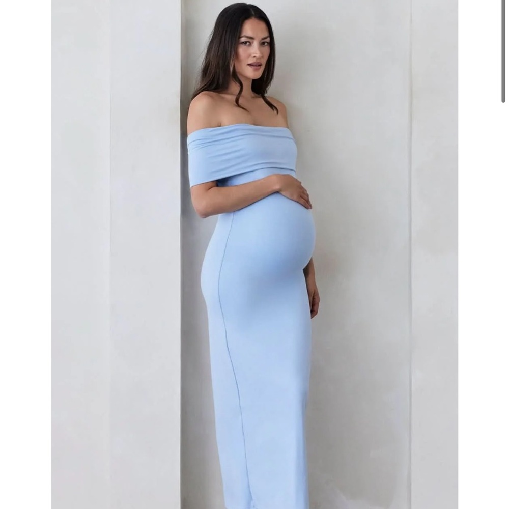 Bumpsuit Blue Bianca Maternity Dress